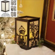 Holiday Themed Flameless Lantern