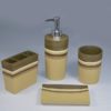 CERAMIC BATHROOM ACCESSORY 4PC SET CREAM