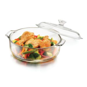 CRISA PYR-O-REY 1PC 2 LITRE CASSEROLE DISH WITH GLASS LID