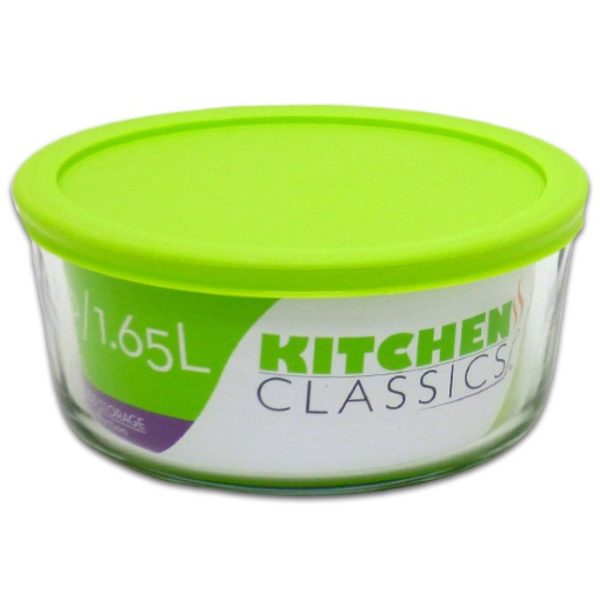 KITCHEN CLASSICS 7 CUP ROUND CONTAINER WLID