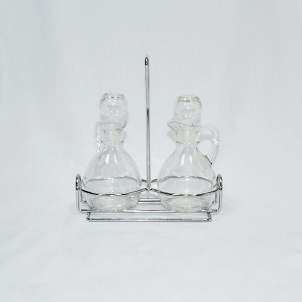 LIBBEY THREE PIECE CRUET SET 6OZ