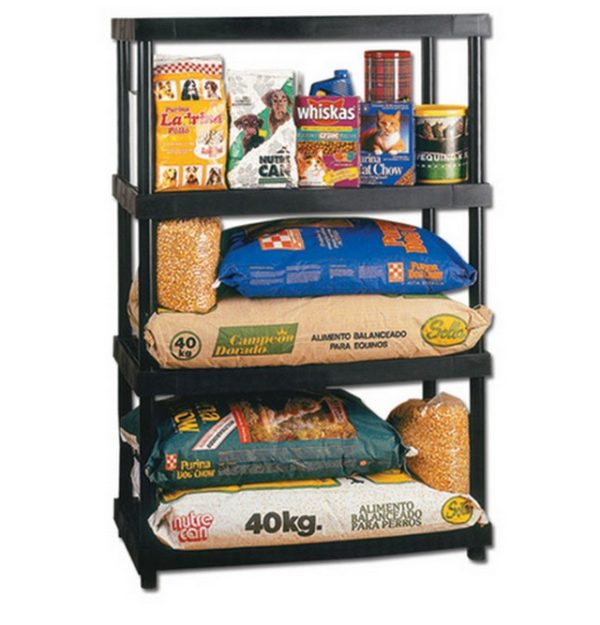 RIMAX 4 LEVEL SOLID SHELVING BLACK 6730101008850P1745