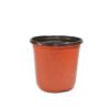 17cm brown plant pot soft plastic