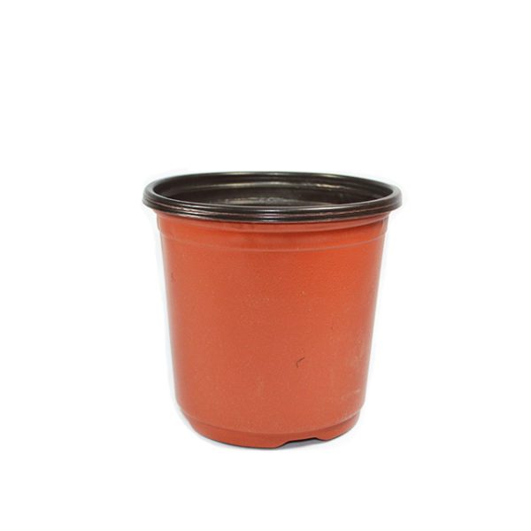 17cm brown plant pot soft plastic