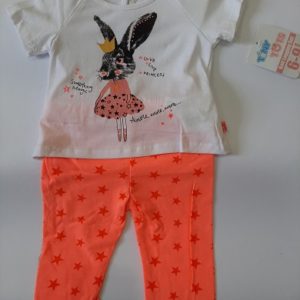 Tiny Tots – White and Orange Outfit