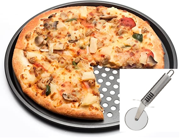 13 inch pizza pan with cutter