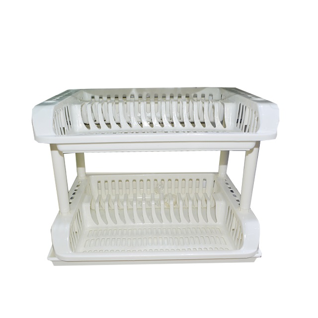 2 tier plastic dish drainer