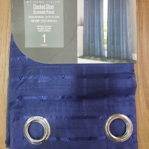 SPECIAL 4pc Dark Blue Sheer Curtain