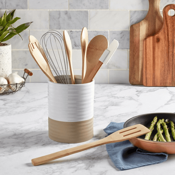 Kitchen Utensils with Ceramic Holder