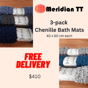 3-pack Chenille Bath Mats