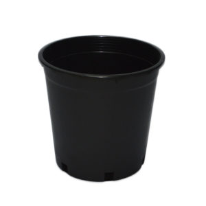 Black Plastic Plant Pot 23x22cm (4 pack)