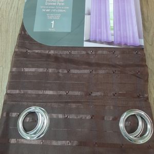 HLNY Checked Sheer Curtain Assorted