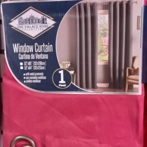 SPECIAL 6pcs Palace Home Collection – Plain Wine Coloured Curtain 52″ x 90″