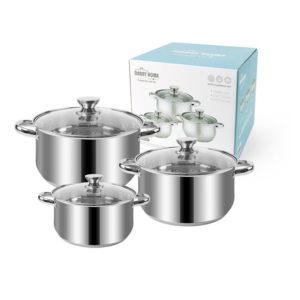 Stainless Steel Pot Set 6pcs