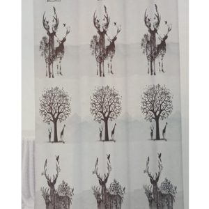 Plastic Deer Shower Curtain