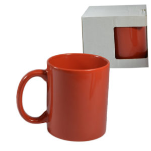 Red Ceramic Coffee Mug 11oz