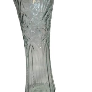 Tall Clear/Grey Vase