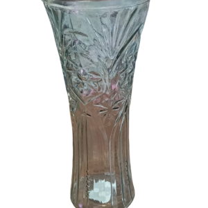 Tall Clear/Grey Vase
