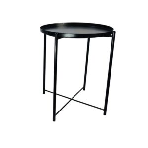 METAL SIDE TABLE (42 x 53 CM) – BLACK