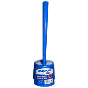 DAEWOO 37CM PLASTIC TOILET BRUSH W/HOLDER BLUE