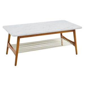 White Top Coffee Table (44x22x18″)