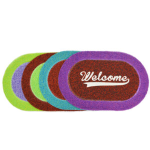 WELCOME FLOOR MAT OVAL 38x58CM