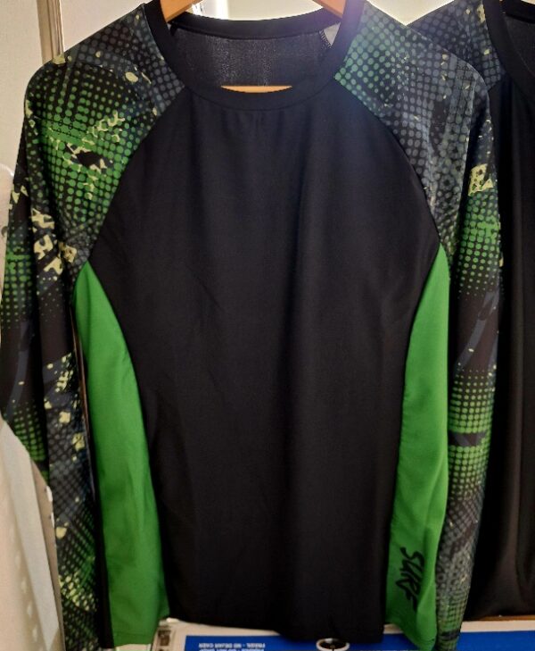 Mens Geometric Print Rash Guard