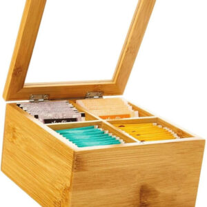 4 Compartment Wooden Teabox