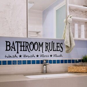 Bathroom Rules Sticker