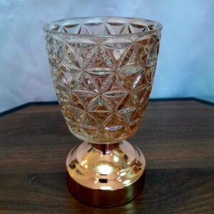 Gold Glass Candleholder