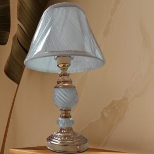 White Glass Table Lamp