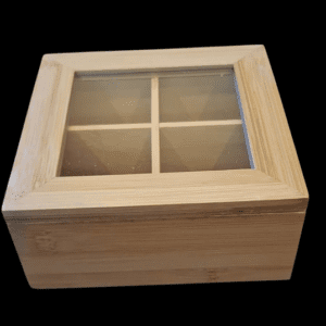 4 Compartment Wooden Teabox