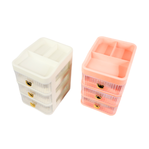 Plastic 3-drawer organizer