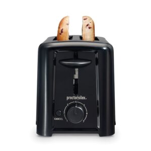 2 Slice Black Compact Proctor Silex Toaster