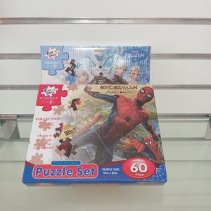 60 pc Puzzle Set (Elsa/Spider Man)