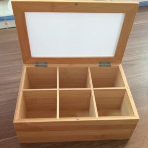 6 Compartment Wooden Tea Box