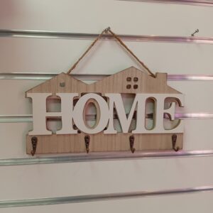 Wooden “HOME” Key Holder