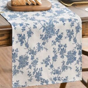 Blue and White Table Runner