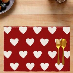 4pc Heart Table Placemats