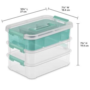 Stack & Carry 3 Layer Handle Box & Tray Sterilite 1413