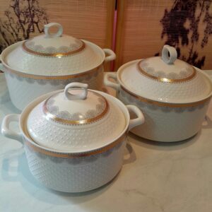 3pc Soup Set/ Pot Set with covers