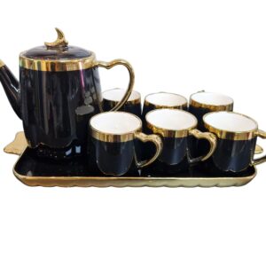 Ceramic Tea Set with Tray