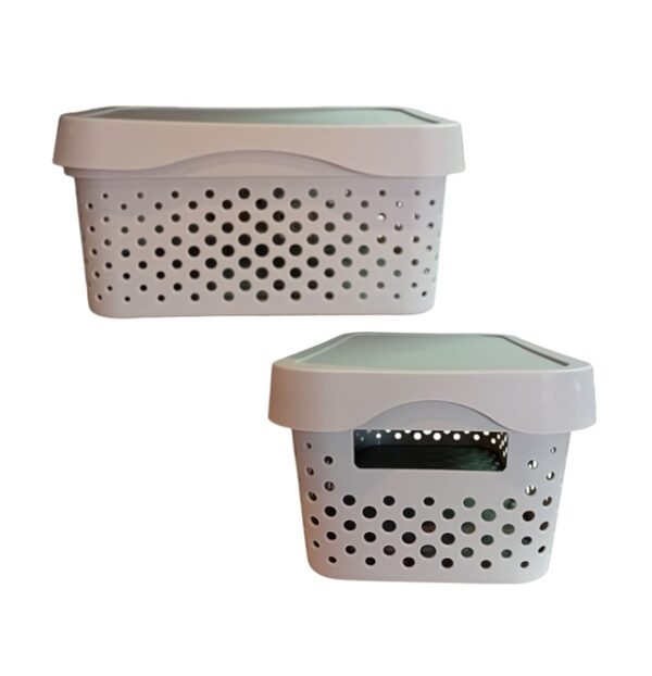 Storage Basket with lid 26X18X12cm