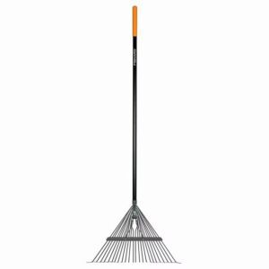 Fiskars Metal Leaf Rake Fiberglass Handle