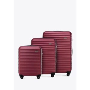 3pc ABS Luggage Set – Red