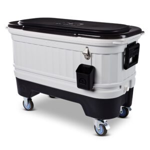 Igloo 125qt Party Bar Grey/Black Roller Cooler