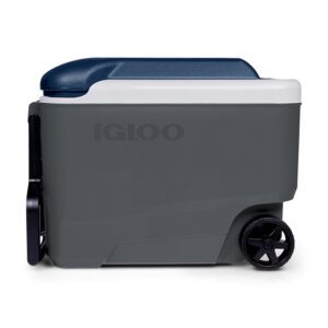 Igloo 40qt MaxCold Blue/Grey Roller Cooler