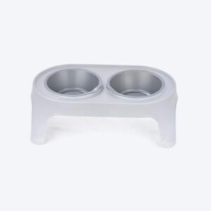 Rimax High Feeder For Medium Dogs – Grey/Silver